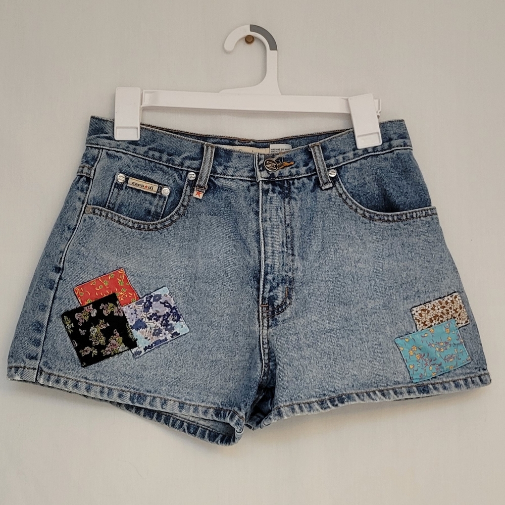 Denim Shorts with Patches